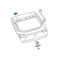 OEM 2021 Lexus UX200 Hinge Assembly, Back Doo Diagram - 68810-76070