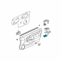 OEM 2005 Honda Accord Switch Assembly, Power Window Sub& Door Lock Diagram - 35760-SDN-A01