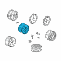 OEM 1999 Honda Accord Disk, Aluminum Wheel (15X6Jj) Diagram - 42700-S84-A22