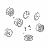 OEM Cap, Aluminum Wheel Center Diagram - 44732-S87-A00