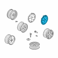 OEM 2001 Honda Accord Trim, Wheel (14X5 1/2Jj) Diagram - 44733-S84-A00
