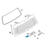 OEM 2020 Lincoln Navigator Latch Diagram - JL1Z-7843200-A