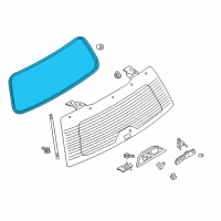 OEM 2019 Ford Expedition Weatherstrip Diagram - JL1Z-7842084-A