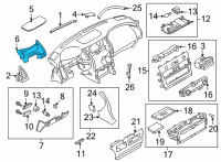 OEM 2022 Infiniti QX80 Lid-Cluster Diagram - 68240-6JF0B