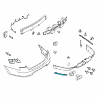 OEM Ford Special Service Police Sedan Reflector Diagram - DG1Z-15A449-B