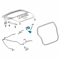 OEM Chevrolet Spark Latch Diagram - 42705114