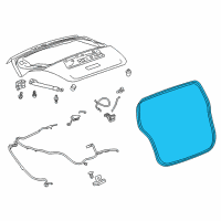 OEM Chevrolet Spark EV Weatherstrip Diagram - 95087790