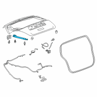 OEM 2014 Chevrolet Spark Lift Cylinder Diagram - 95962016