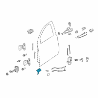 OEM Pontiac Handle, Front Side Door Inside Diagram - 92213438