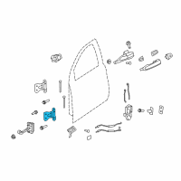 OEM 2012 Chevrolet Caprice Lower Hinge Diagram - 92294328