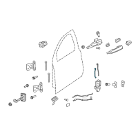 OEM 2011 Chevrolet Caprice Lock Rod Diagram - 92204546