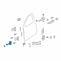 OEM Pontiac Check, Front Side Door Diagram - 92258180