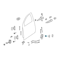 OEM GMC Acadia Limited Striker Screw Diagram - 11518445