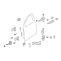 OEM Chevrolet Caprice Lock Rod Diagram - 92155799