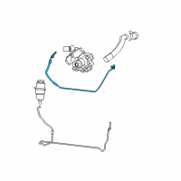 OEM 2014 Jeep Wrangler Line-Power Steering Return Diagram - 68078350AJ