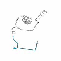 OEM Jeep Wrangler Line-Power Steering Return Diagram - 68078359AL