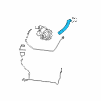 OEM 2014 Jeep Wrangler Line-Power Steering Return Diagram - 68078355AF