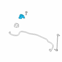 OEM 2012 Chevrolet Cruze Stabilizer Bar Bracket Diagram - 13281780