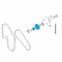 OEM 2004 Nissan 350Z Pulley-Idler Diagram - 11927-AG30A