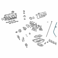 OEM 2017 Lexus LS460 Guide, Oil Level Gage Diagram - 11452-38041