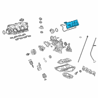 OEM 2014 Lexus LS600h Cover Sub-Assembly, Cylinder Diagram - 11202-38021