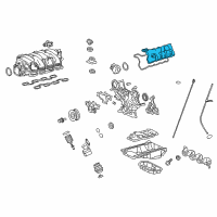 OEM Lexus LS460 Cover Sub-Assembly, Cylinder Diagram - 11202-38021