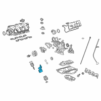 OEM 2007 Lexus LS460 Bracket, Oil Filter Diagram - 15677-38010