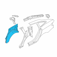 OEM BMW 430i xDrive Gran Coupe Wheel-House Inner Panel, Rear Left Diagram - 41-21-7-333-933