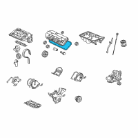 OEM Honda Odyssey Gasket, Rear Head Cover Diagram - 12351-RDV-J00