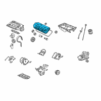 OEM Honda Pilot Cover, RR. Cylinder Head Diagram - 12320-RGM-A01