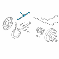 OEM Nissan Cylinder Assy-Rear Wheel Diagram - 44100-VE401