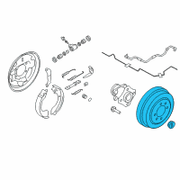 OEM 2015 Nissan NV200 Drum-Brake, Rear Axle Diagram - 43206-3LM0A