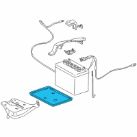 OEM 1997 Toyota Corolla Tray Diagram - 74431-12080