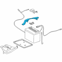 OEM 1999 Toyota Corolla Hold Down Diagram - 74404-02020