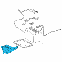 OEM 1998 Toyota Corolla Tray Support Diagram - 53771-13010