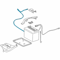 OEM Toyota Negative Cable Diagram - 82123-02070