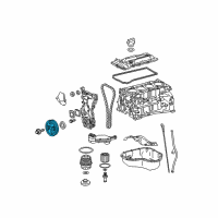 OEM 2010 Toyota Camry Vibration Damper Diagram - 13470-0V010