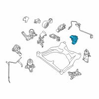 OEM Nissan Murano Engine Mounting Bracket, Rear Left Diagram - 11333-JP01B