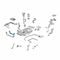 OEM Honda Odyssey Band, Left Rear Fuel Tank Mounting Diagram - 17522-S0X-A01