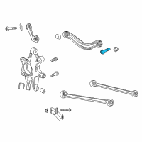 OEM 2020 Cadillac CT5 Lateral Bar Bolt Diagram - 11610909