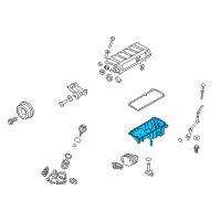 OEM 2011 BMW X5 Engine Oil Pan Diagram - 11-13-7-796-325