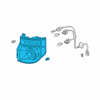 OEM 2006 Honda Element Lamp Unit, L. Tail Diagram - 33551-SCV-A01