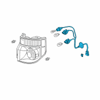 OEM 2009 Honda Element Socket Diagram - 33502-SCV-A31