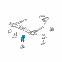 OEM 2001 Honda Accord Bracket, FR. Engine Stopper Diagram - 50826-S84-A01