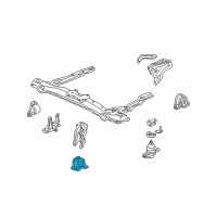 OEM 2000 Honda Accord Stopper, FR. Engine (MT) Diagram - 50840-S84-A00