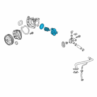 OEM GMC Acadia Water Inlet Diagram - 25201447