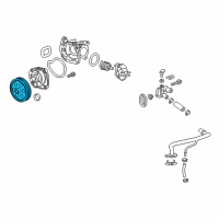 OEM 2016 Buick Envision Pulley Diagram - 12637140