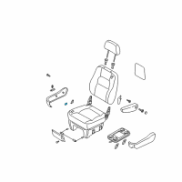 OEM 2002 Kia Sedona Switch Box Assembly Diagram - 0K95D88161D