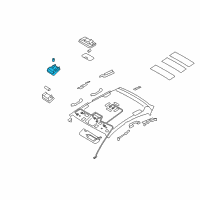 OEM Hyundai Elantra Lamp Sunglasses Diagram - 92800-2L000-TX