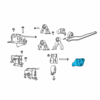 OEM 2014 Jeep Compass Bracket-Torque Reaction Diagram - 5105416AE